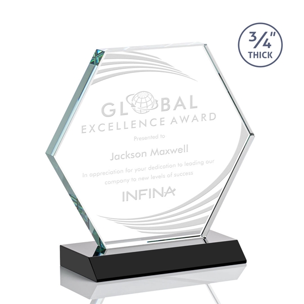 The Pickering Starfire Crystal Award features a brilliant 0.75” thick hexagon... from ASI 84592 St Regis Group / St Regis