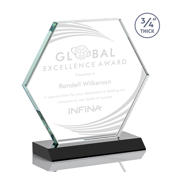 The Pickering Starfire Crystal Award features a brilliant 0.75” thick hexagon... from ASI 84592 St Regis Group / St Regis