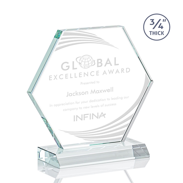 The Pickering Starfire Crystal Award features a brilliant 0.75” thick hexagon... from ASI 84592 St Regis Group / St Regis