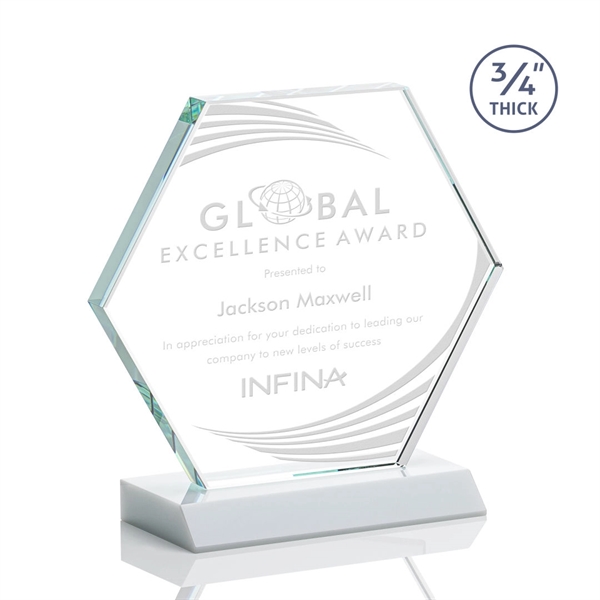 The Pickering Starfire Crystal Award features a brilliant 0.75” thick hexagon... from ASI 84592 St Regis Group / St Regis