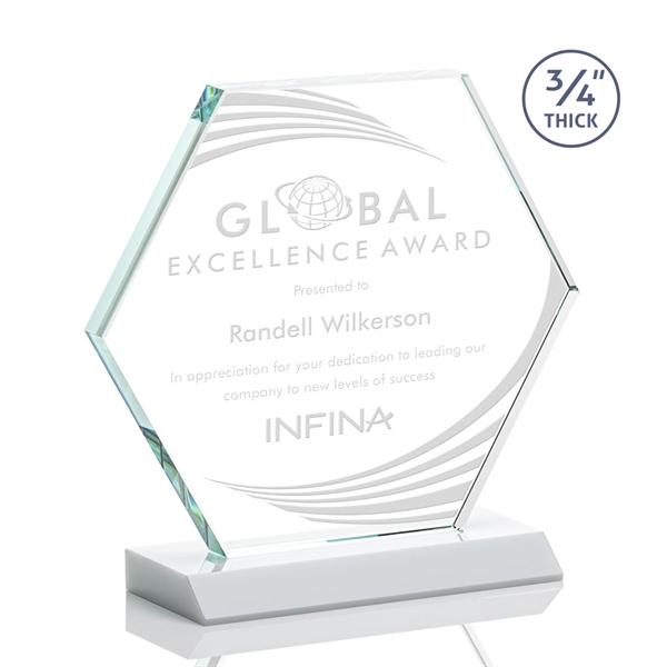The Pickering Starfire Crystal Award features a brilliant 0.75” thick hexagon... from ASI 84592 St Regis Group / St Regis