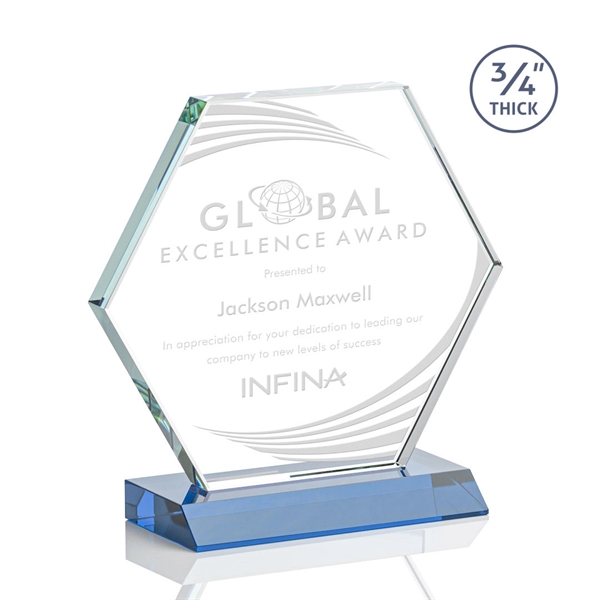 The Pickering Starfire Crystal Award features a brilliant 0.75” thick hexagon... from ASI 84592 St Regis Group / St Regis