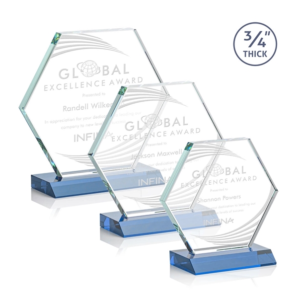 The Pickering Starfire Crystal Award features a brilliant 0.75” thick hexagon... from ASI 84592 St Regis Group / St Regis
