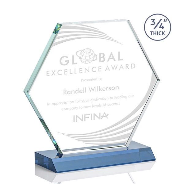 The Pickering Starfire Crystal Award features a brilliant 0.75” thick hexagon... from ASI 84592 St Regis Group / St Regis