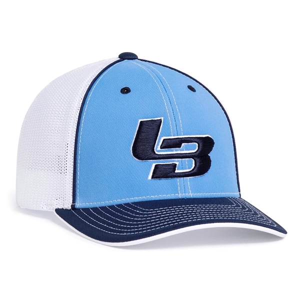 The Trucker PacFlex Cap combines M3 performance with a spandex trucker... from ASI 37461 Augusta Sportswear / Pacific Headwear