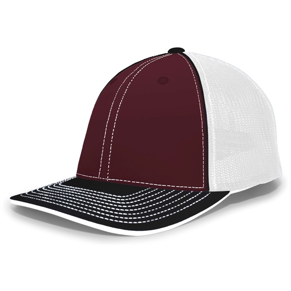 The Trucker PacFlex Cap combines M3 performance with a spandex trucker... from ASI 37461 Augusta Sportswear / Pacific Headwear