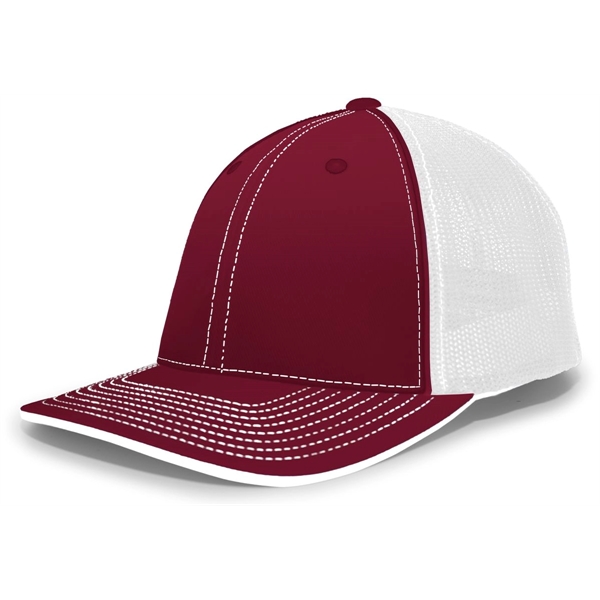 The Trucker PacFlex Cap combines M3 performance with a spandex trucker... from ASI 37461 Augusta Sportswear / Pacific Headwear