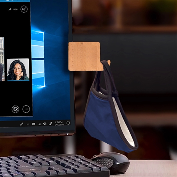 3" x 2" x 1/8" wooden clip with adhesive edge to... from ASI 61125 Hit Promotional Products / Hit®