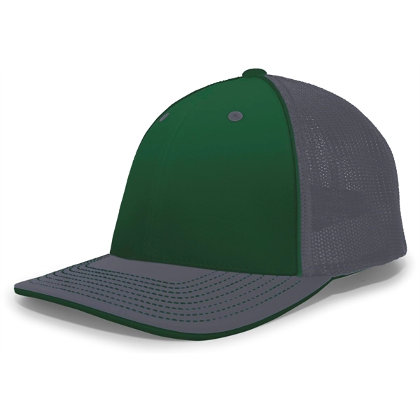 The Trucker PacFlex Cap combines M3 performance with a spandex trucker... from ASI 37461 Augusta Sportswear / Pacific Headwear