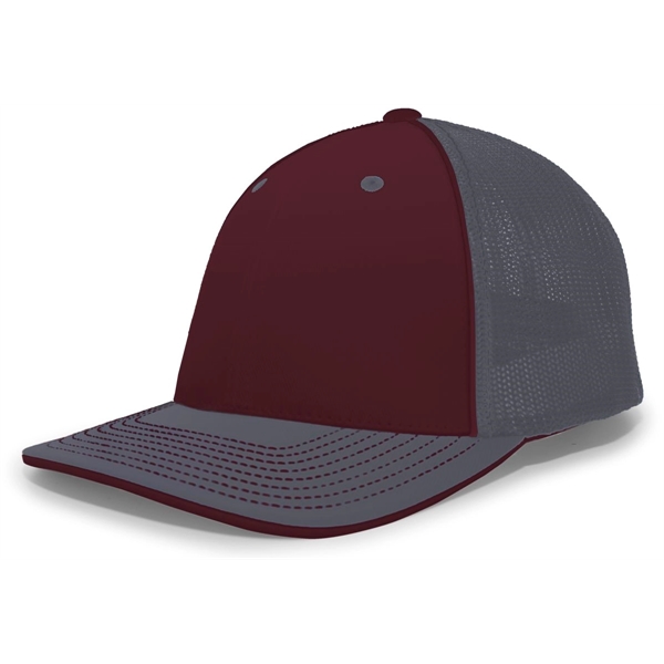 The Trucker PacFlex Cap combines M3 performance with a spandex trucker... from ASI 37461 Augusta Sportswear / Pacific Headwear