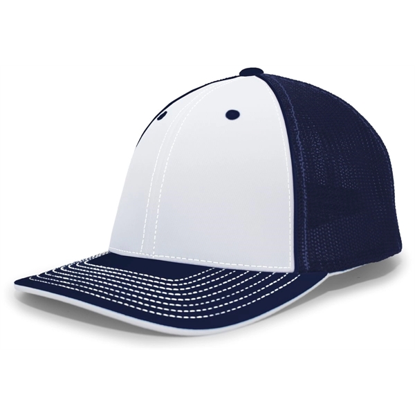 The Trucker PacFlex Cap combines M3 performance with a spandex trucker... from ASI 37461 Augusta Sportswear / Pacific Headwear