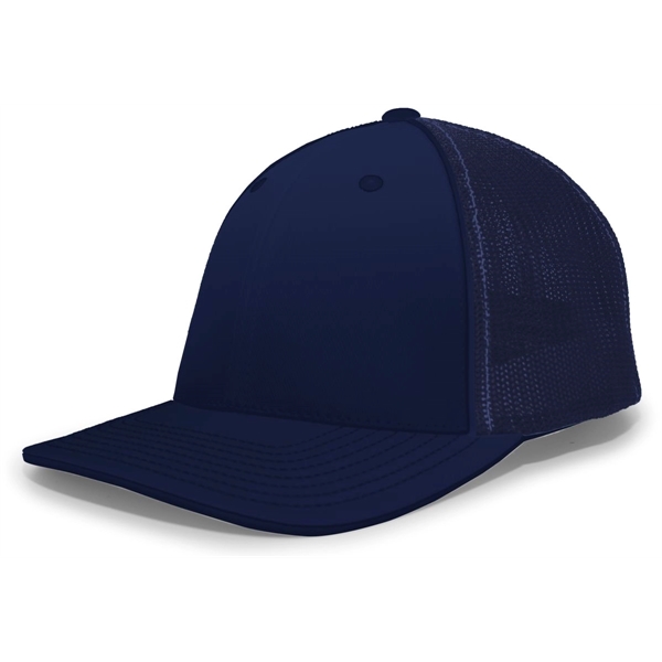The Trucker PacFlex Cap combines M3 performance with a spandex trucker... from ASI 37461 Augusta Sportswear / Pacific Headwear