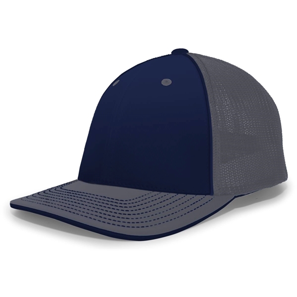 The Trucker PacFlex Cap combines M3 performance with a spandex trucker... from ASI 37461 Augusta Sportswear / Pacific Headwear