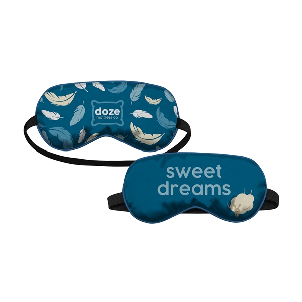 Full Color dye sublimated polyester satin sleep mask... from ASI 45657 Pop! Promos