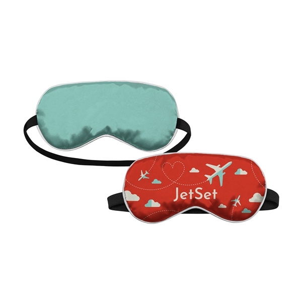 Full Color dye sublimated polyester satin sleep mask... from ASI 45657 Pop! Promos