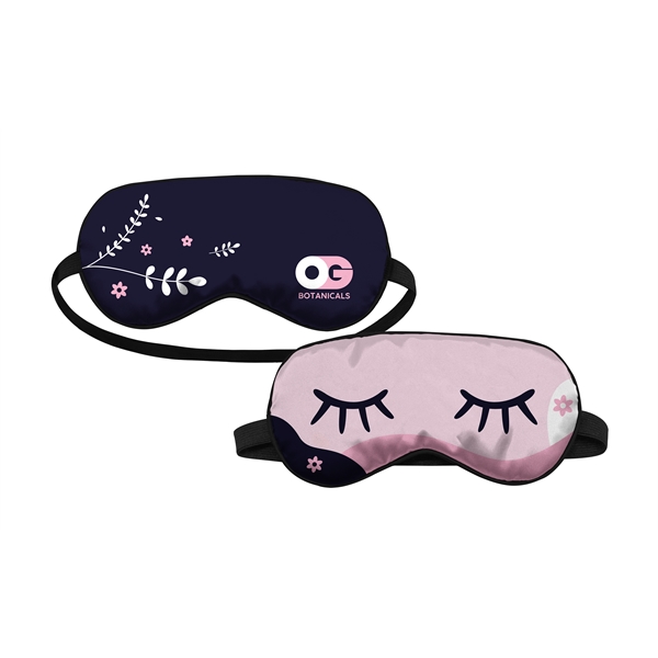 Full Color dye sublimated polyester satin sleep mask... from ASI 45657 Pop! Promos