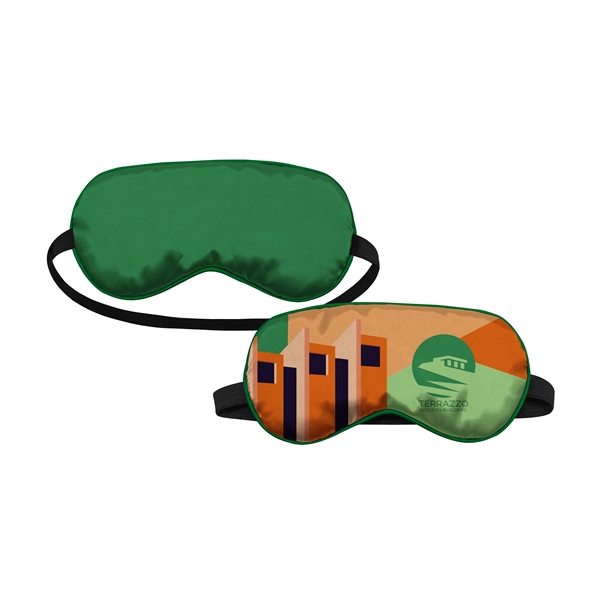 Full Color dye sublimated polyester satin sleep mask... from ASI 45657 Pop! Promos