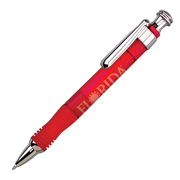 Click action wide body ballpoint in four vibrant translucent colors and... from ASI 68190 Lungsal