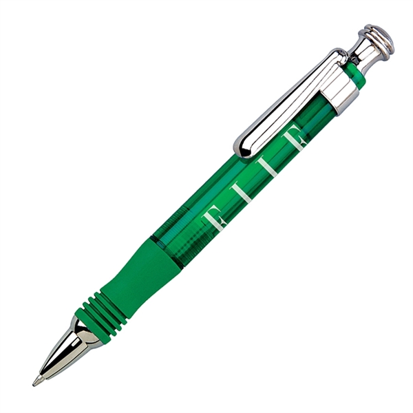 Click action wide body ballpoint in four vibrant translucent colors and... from ASI 68190 Lungsal