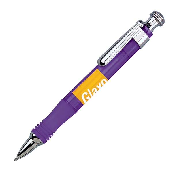 Click action wide body ballpoint in four vibrant translucent colors and... from ASI 68190 Lungsal