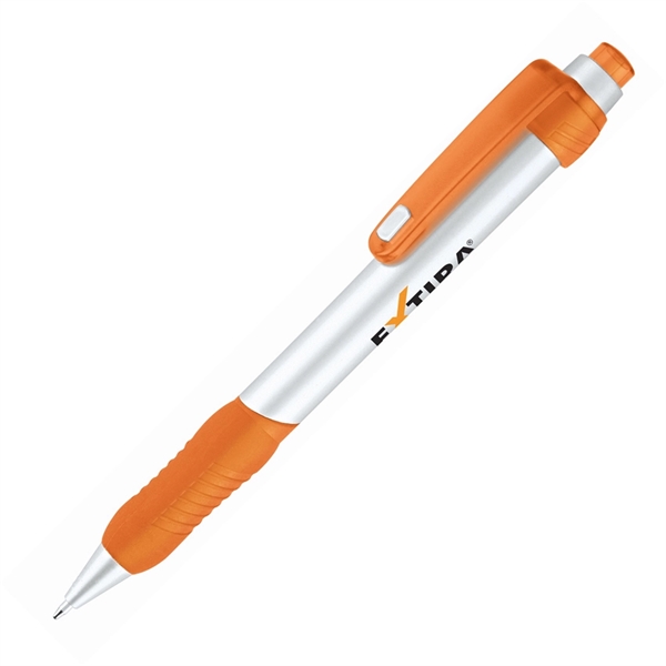 Click action ballpoint pen with solid silver body & grip.... from ASI 68190 Lungsal / Lungsal