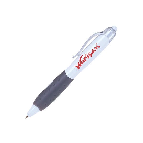 Click action, colorful, and retractable plastic pen with matching color rubber... from ASI 68190 Lungsal / Lungsal