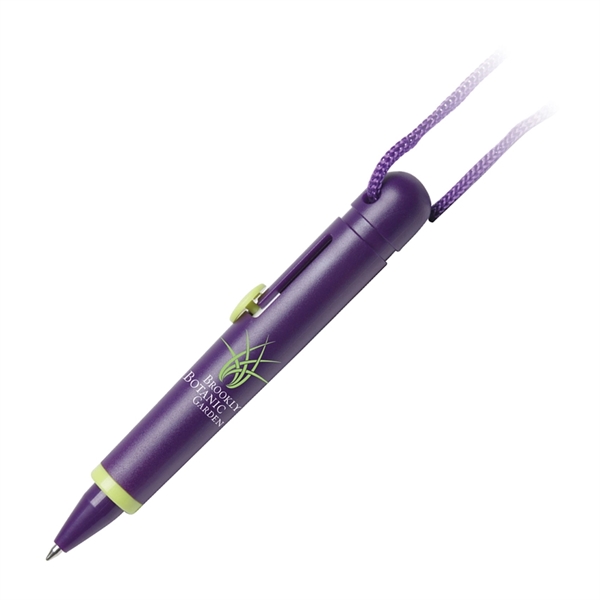 Push action mini plastic ballpoint with vibrant colors and color matching... from ASI 68190 Lungsal / Lungsal