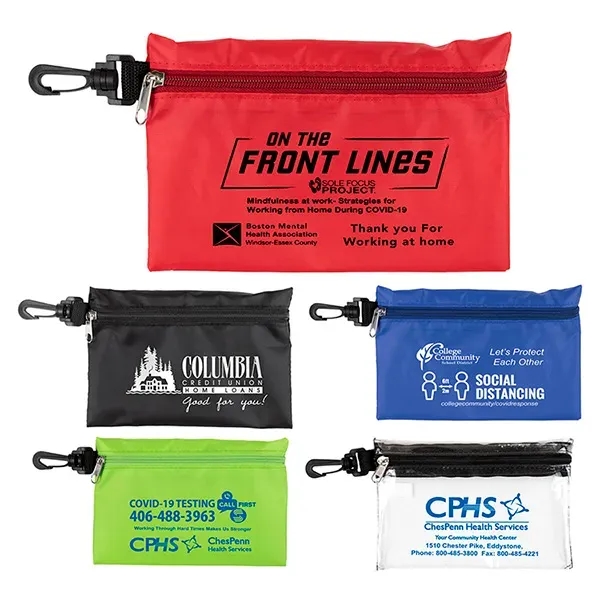 Large zipper pouch with plastic hook.... from ASI 62660 Innovation Line