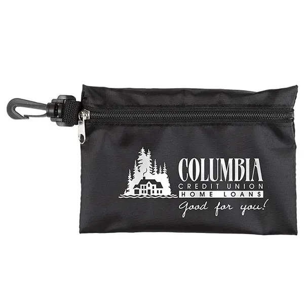 Large zipper pouch with plastic hook.... from ASI 62660 Innovation Line