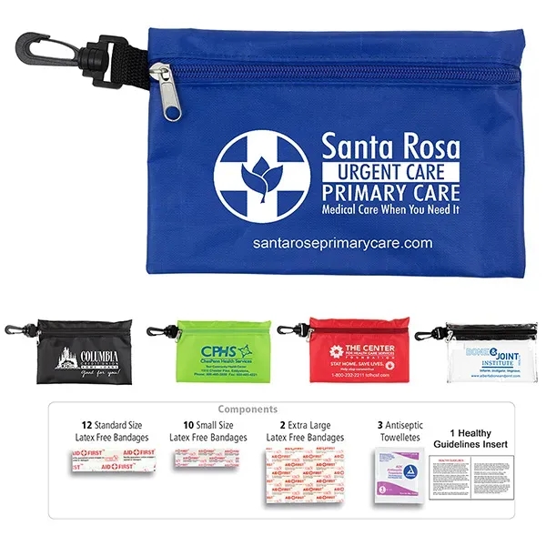 28 piece first aid kit in a zippered pouch... from ASI 62660 Innovation Line