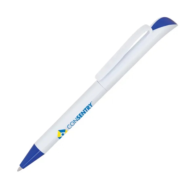 Plastic twist action ballpoint pen with colored tip.... from ASI 68190 Lungsal / Lungsal