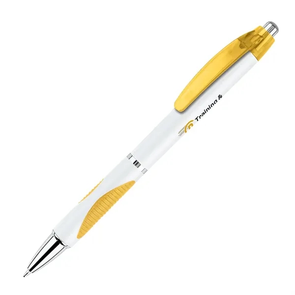 Click action ballpoint pen with bright transparent clip and matching grip.... from ASI 68190 Lungsal / Lungsal