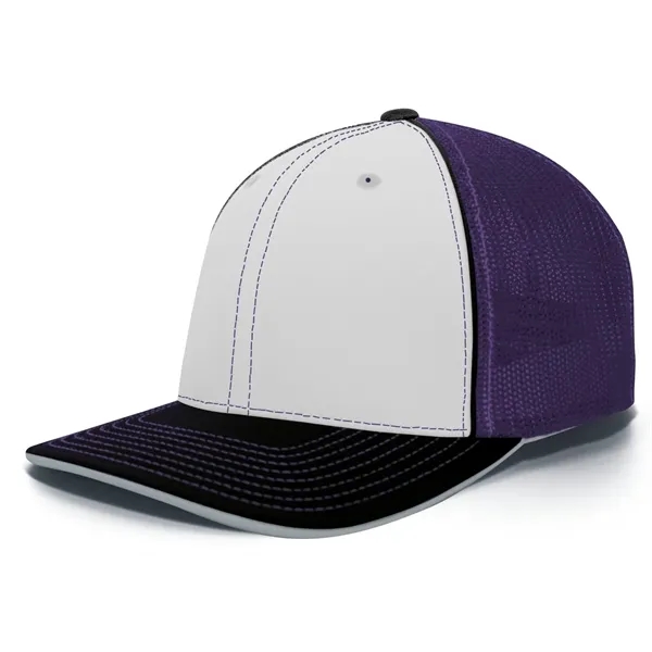 The Trucker PacFlex Cap combines M3 performance with a spandex trucker... from ASI 37461 Augusta Sportswear / Pacific Headwear