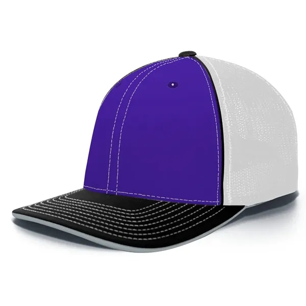 The Trucker PacFlex Cap combines M3 performance with a spandex trucker... from ASI 37461 Augusta Sportswear / Pacific Headwear