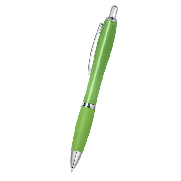 Ballpoint pen with plunger action and rubberized grip.... from ASI 61125 Hit Promotional Products / Hit®