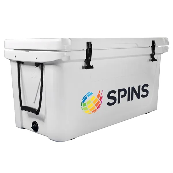 Extra-large top-grade, full-performance, heavy-duty rotomolded Mammoth cooler with thick insulated walls.... from ASI 46170 Compass Industries Inc