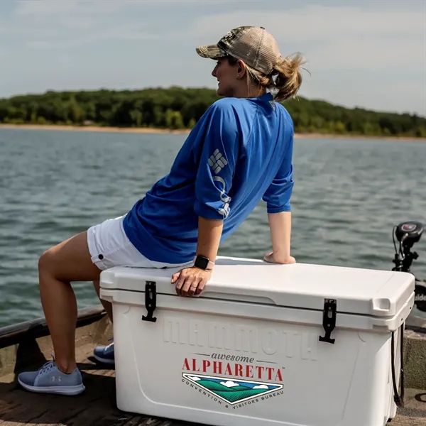 Extra-large top-grade, full-performance, heavy-duty rotomolded Mammoth cooler with thick insulated walls.... from ASI 46170 Compass Industries Inc