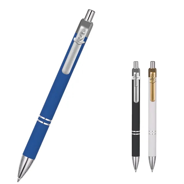 Alamo™ metal retractable style pen with a co-molded soft grip.... from ASI 82498 RiteLine LLC