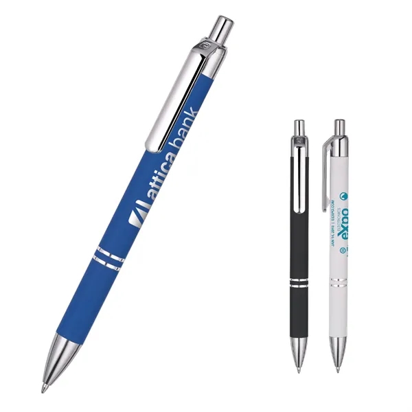 Alamo™ metal retractable style pen with a co-molded soft grip.... from ASI 82498 RiteLine LLC