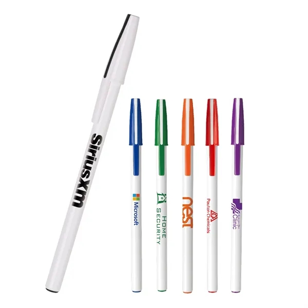 Venus Prime anti-bacterial stick pen with an oversized barrel imprint area.... from ASI 82498 RiteLine LLC