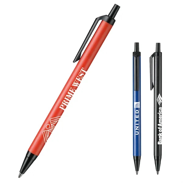 RiteLine Hurst Vivid pen with a colored barrel, black tip, plunger... from ASI 82498 RiteLine LLC