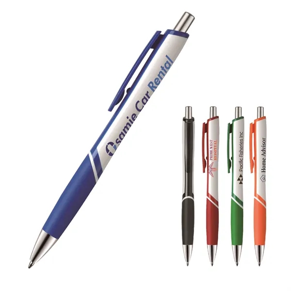 Hico Prime plunger-action RitePlus Ink™ pen with a bright white contoured... from ASI 82498 RiteLine LLC