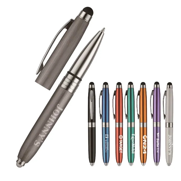 Hugo cap-off stylus/light pen with a contoured metal barrel and a... from ASI 82498 RiteLine LLC