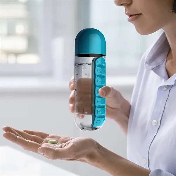 Pill Organizer Water Bottle with portable cup.... from ASI 31518 ADNART