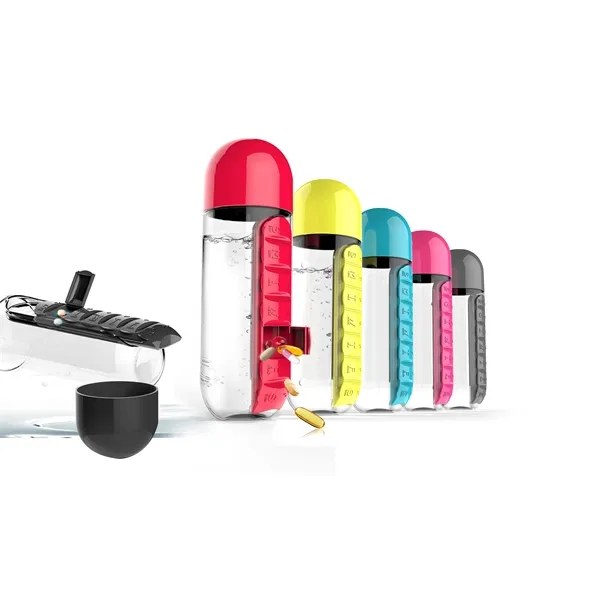 Pill Organizer Water Bottle with portable cup.... from ASI 31518 ADNART