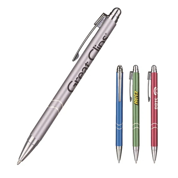 Dawson satin pen with a sleek satin, metal barrel with chrome... from ASI 82498 RiteLine LLC