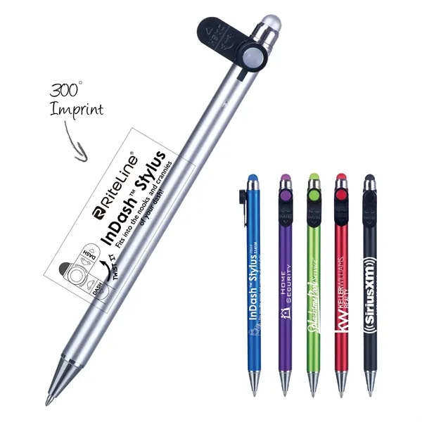 InDash pen with a metallic barrel featuring a satin finish and... from ASI 82498 RiteLine LLC