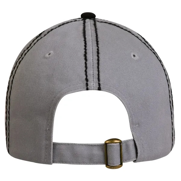 6-panel color blocked laundered fashion cap.... from ASI 80129 Quake City Caps