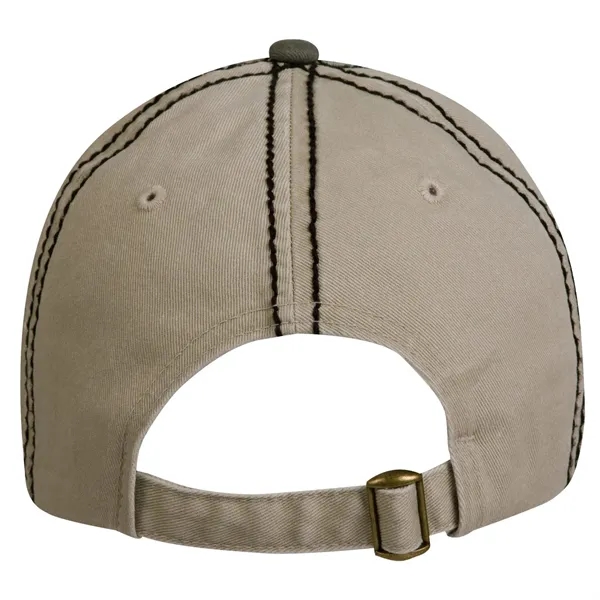 6-panel color blocked laundered fashion cap.... from ASI 80129 Quake City Caps