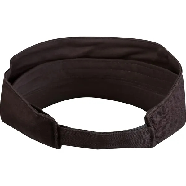 Laundered chino twill 3-panel visor with hook and loop closure.... from ASI 80129 Quake City Caps